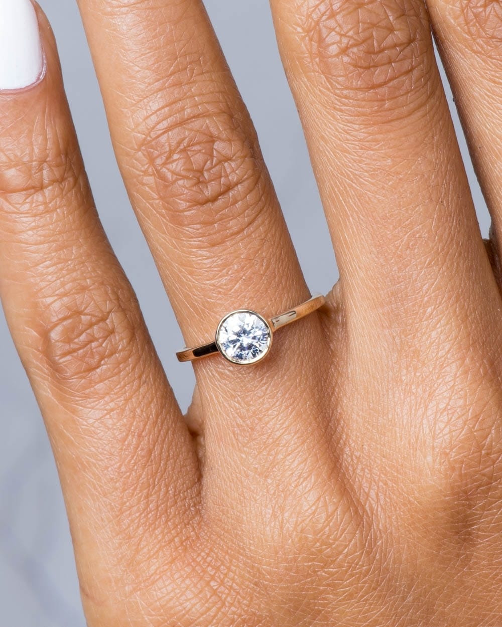 Allium Diamond Ring .75ct on figure