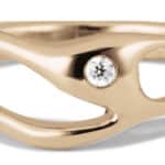 Bend Diamond Ring