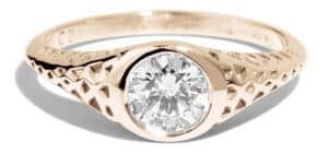 Filigree Diamond Ring