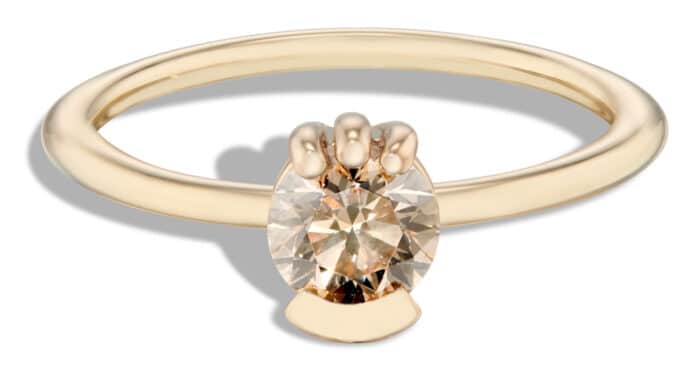 Lash Champagne Diamond Ring .75ct Size 7.25