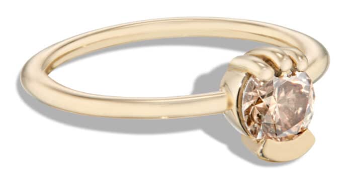 Lash Champagne Diamond Ring .75ct Size 7.25 - Image 2
