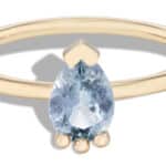 Lash Sky Blue Sapphire Pear Ring