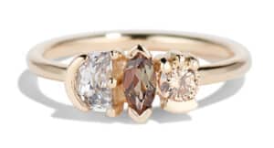 Lash Cluster Triad Andalusite Marquise Ring