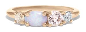 Linear Opal Ring