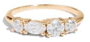 Linear Diamond Ring .65cts