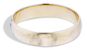 Milla Round Hammered Wide Band 4mm