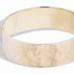 Milla Round Hammered Wide Band 6mm