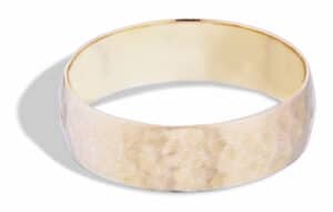 Milla Round Hammered Wide Band 5mm