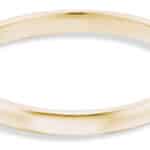 Milla Round Narrow Band 2mm in 14kt Yellow Gold