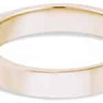 Milla Square Wide Band 4mm in 14kt Yellow Gold