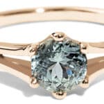 Myrtle Blue Green Sapphire Ring