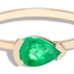 Nikko Emerald Pear Ring