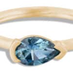 Nikko Sky Blue Sapphire Pear Ring