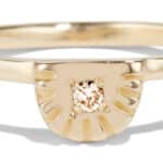 Ray Fringe Champagne Diamond Ring