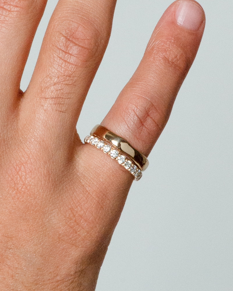 Reticulated Two Wide Band with Eternity Diamond Band 3mm_WEB2