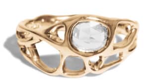 Gale Rose Cut Champagne Diamond Ring