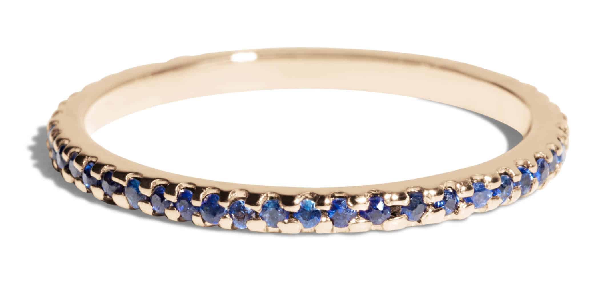 Eternity Blue Sapphire Narrow Band