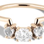 Icon Hex Diamond Oval Ring