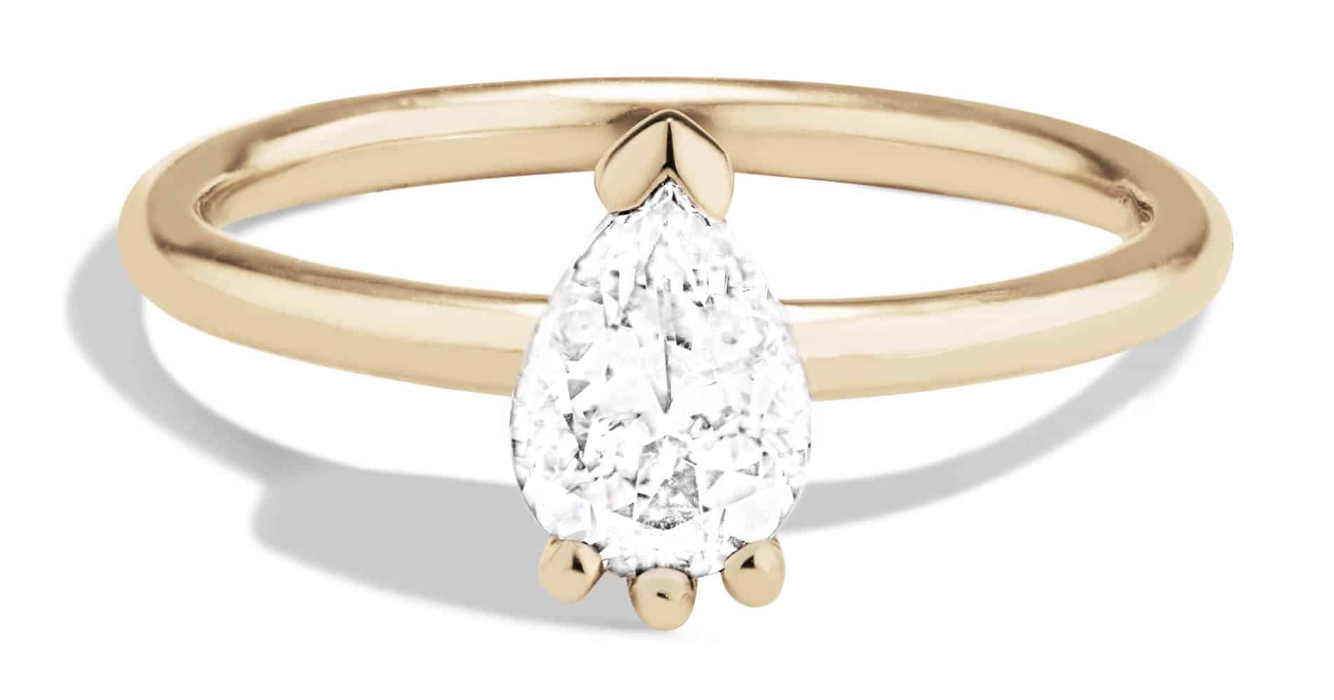 Lash Diamond Pear Ring