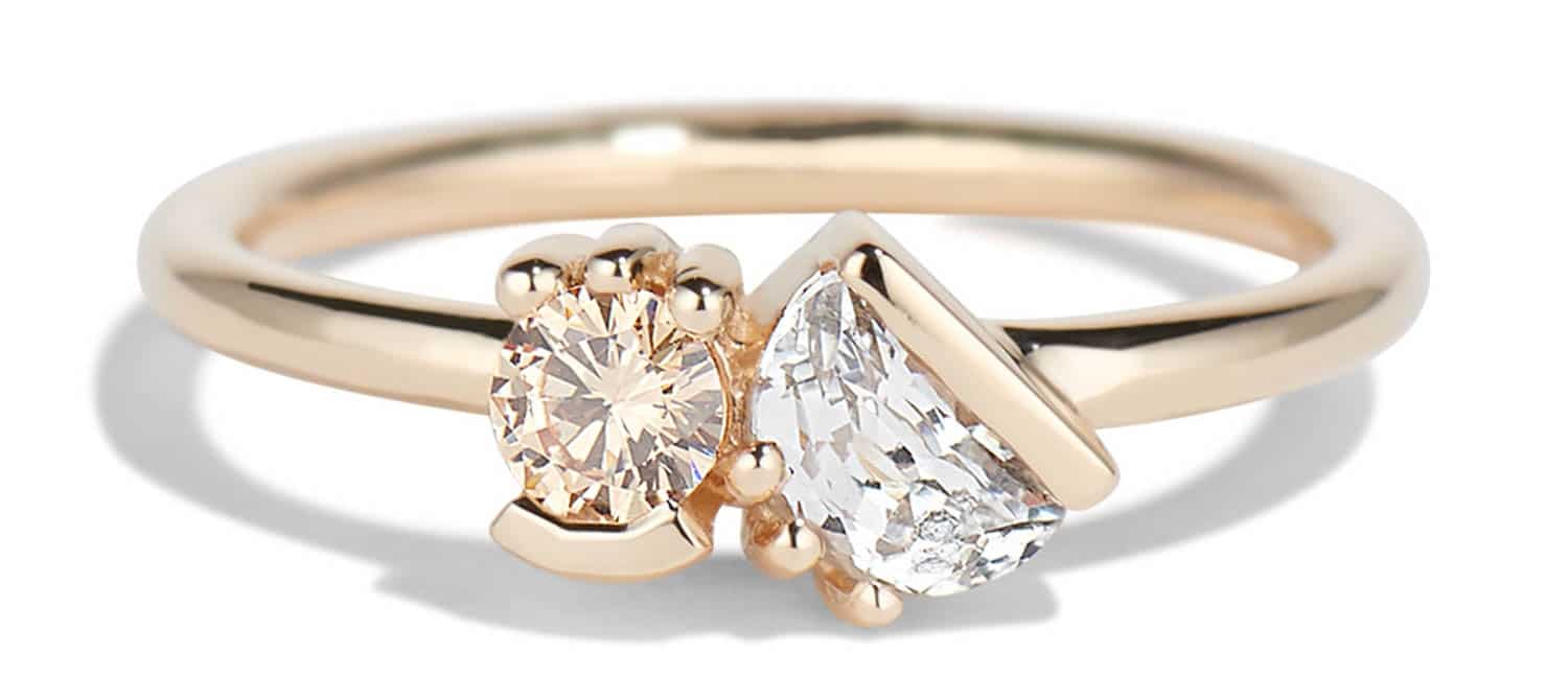 Lash Cluster Dyad Champagne Diamond Ring