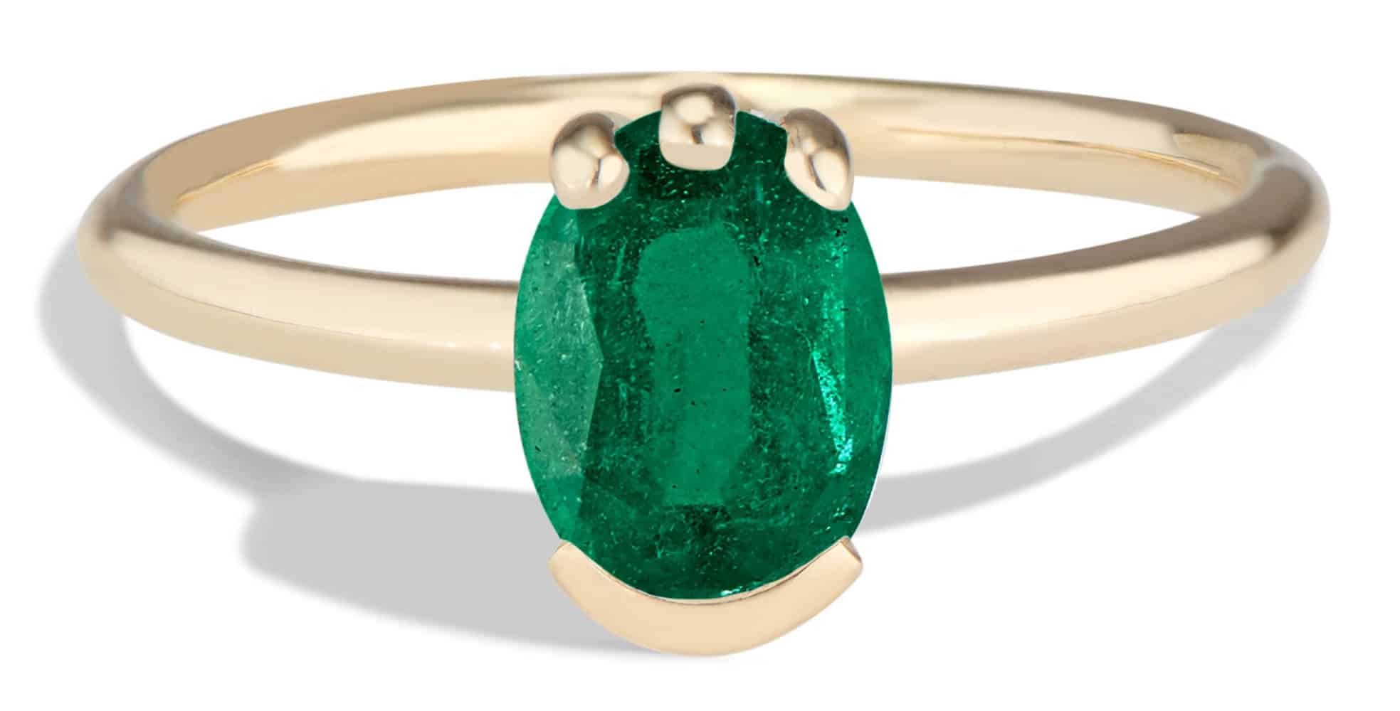 Lash Emerald Oval Ring