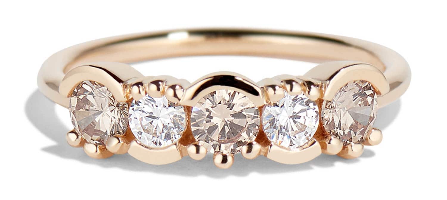 Lash Linear Diamond Ombré Ring