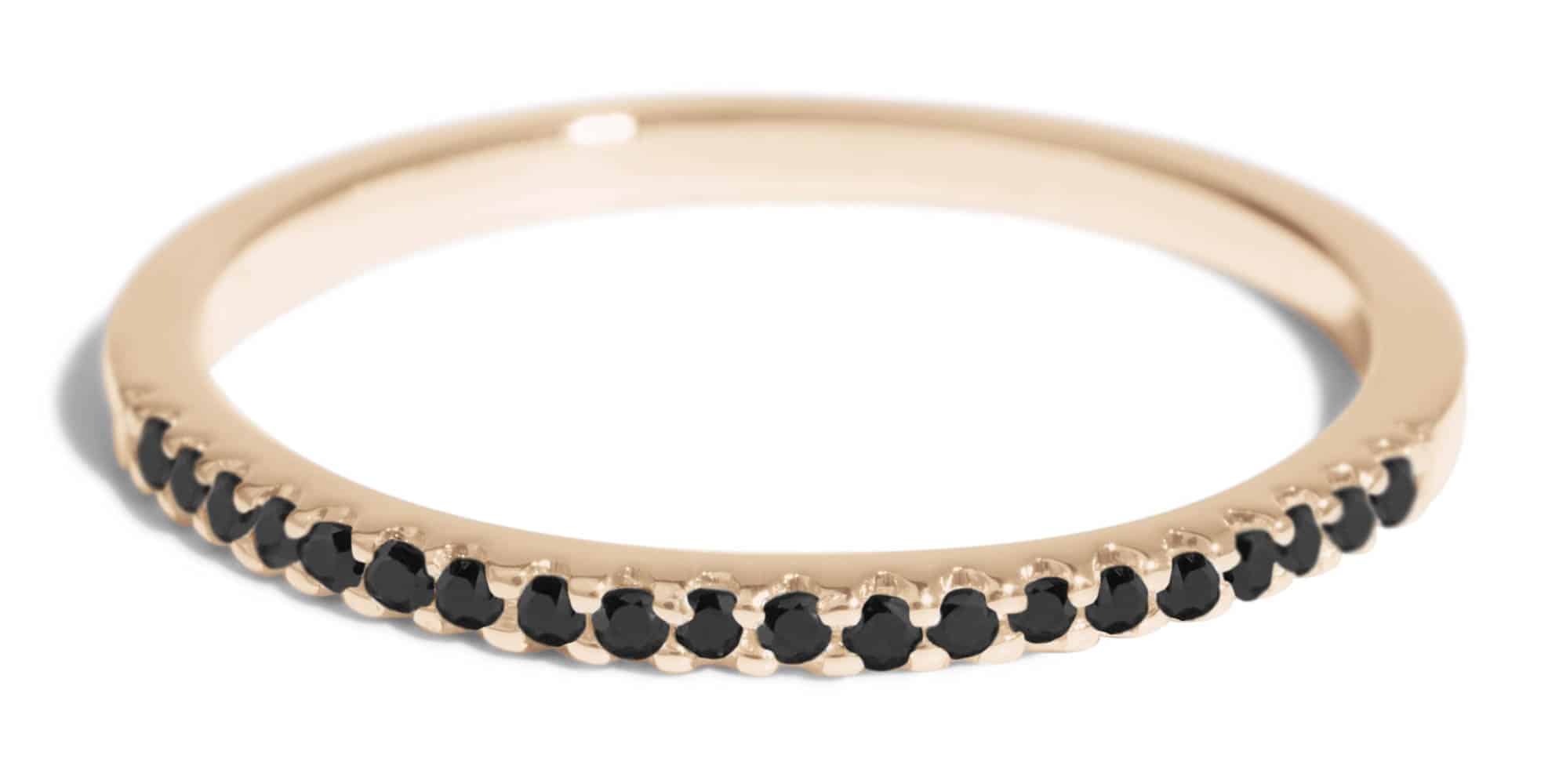Eternity Half Black Diamond Narrow Band