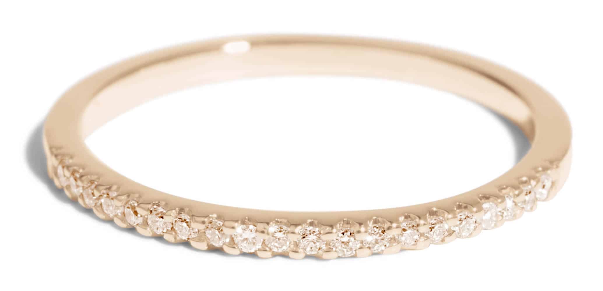 Eternity Half Champagne Diamond Narrow Band