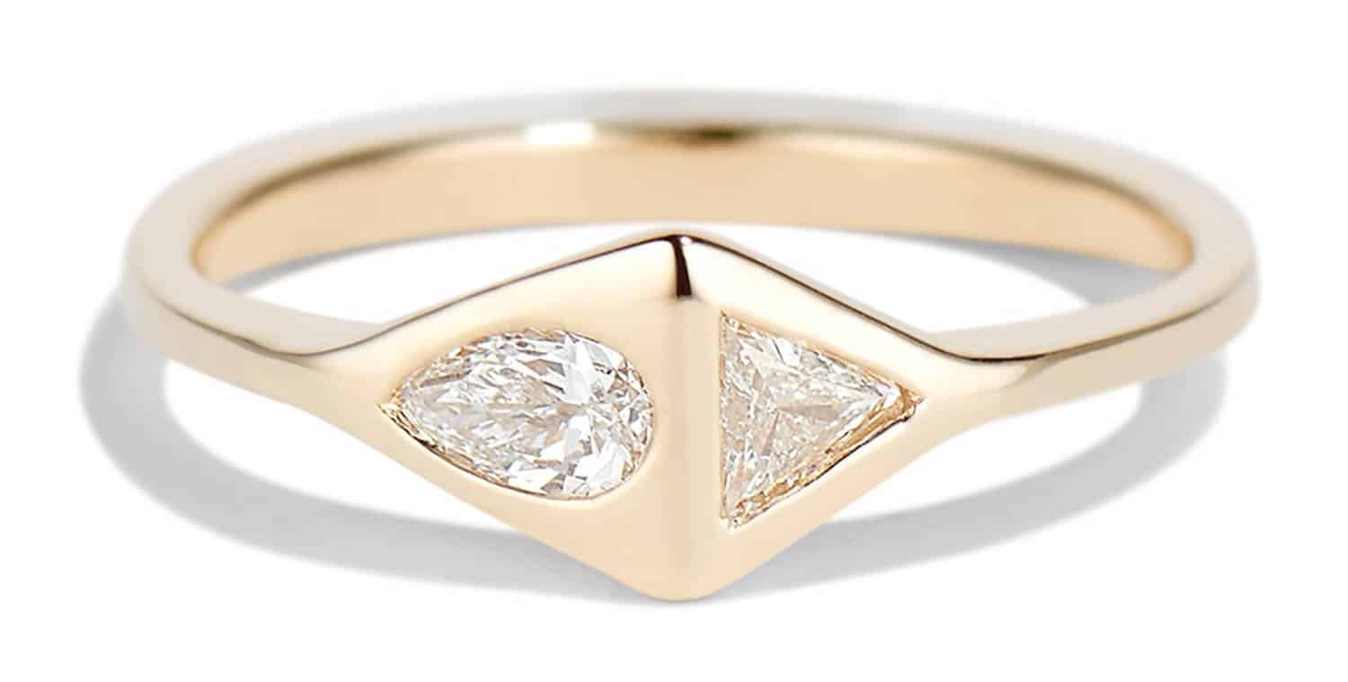 Pear Trillion Ring