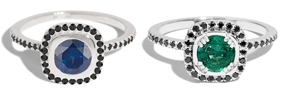 Collage of Bario Neal's Larger-than-life Rings