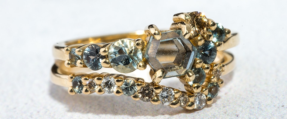 Photograph of stack of rings from Bario Neal - What to Expect