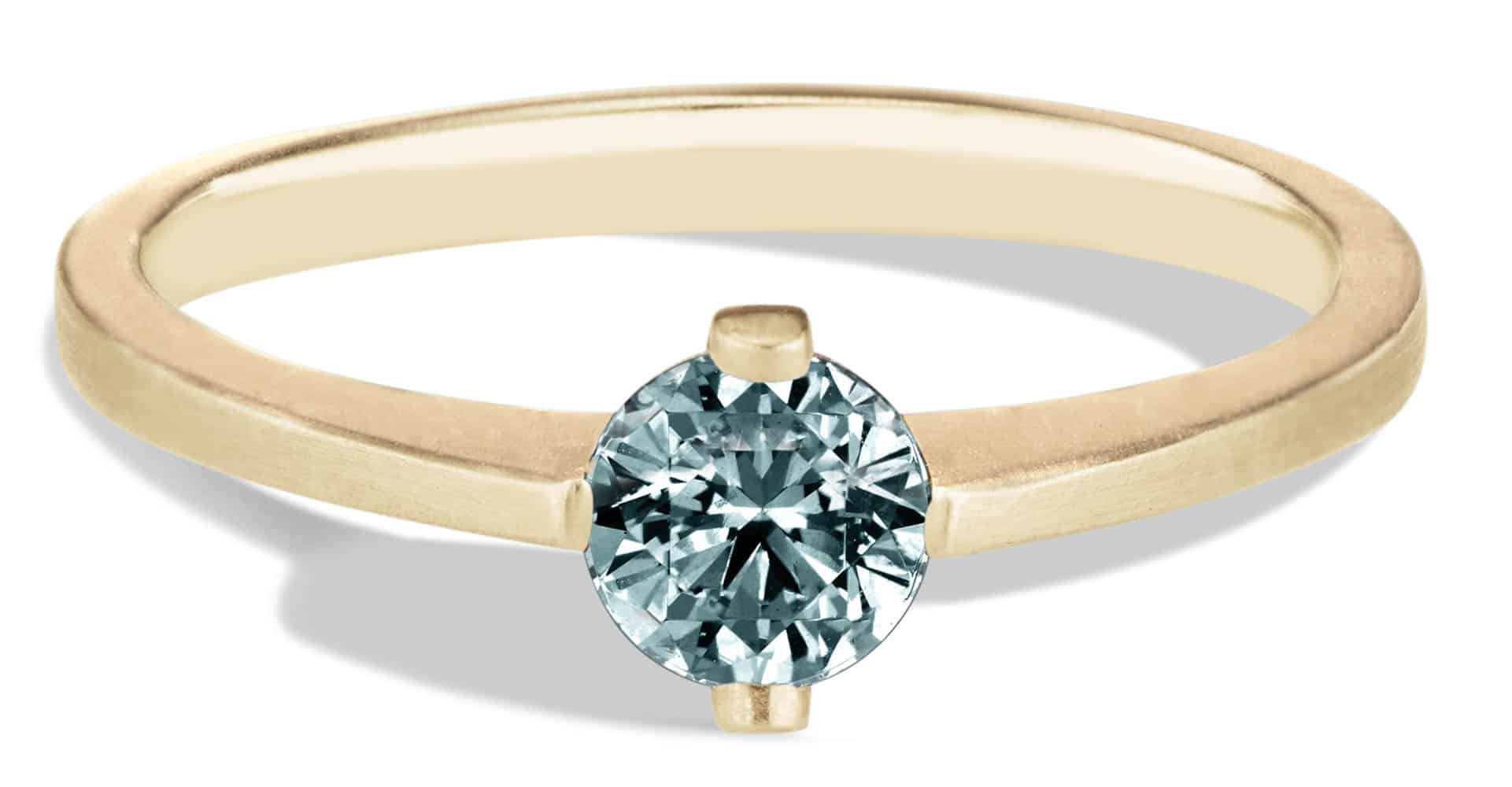 Yucca Blue Green Sapphire Ring