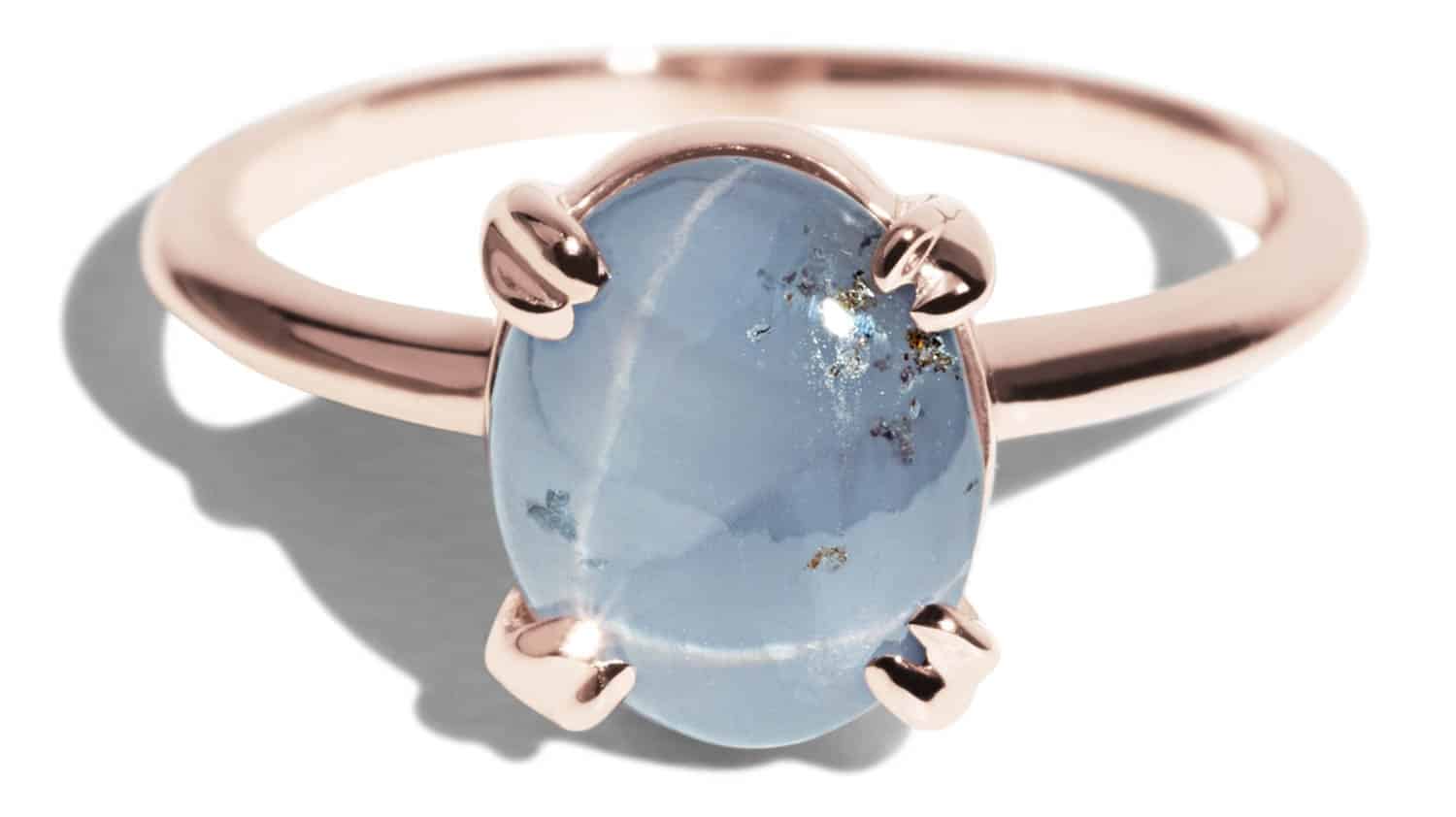 Custom Star Sapphire Solitaire Ring