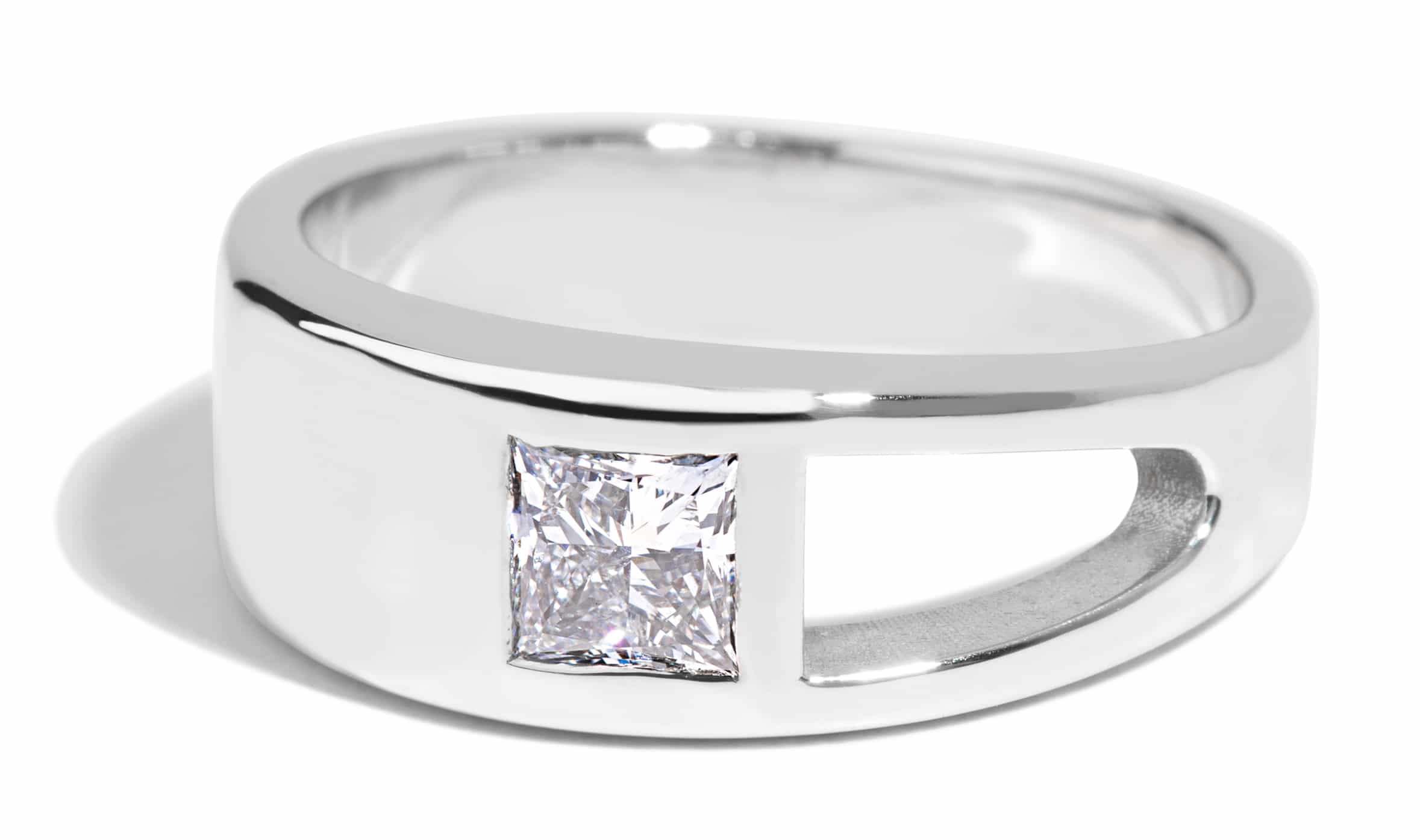 Custom Princess Cut Diamond Ring