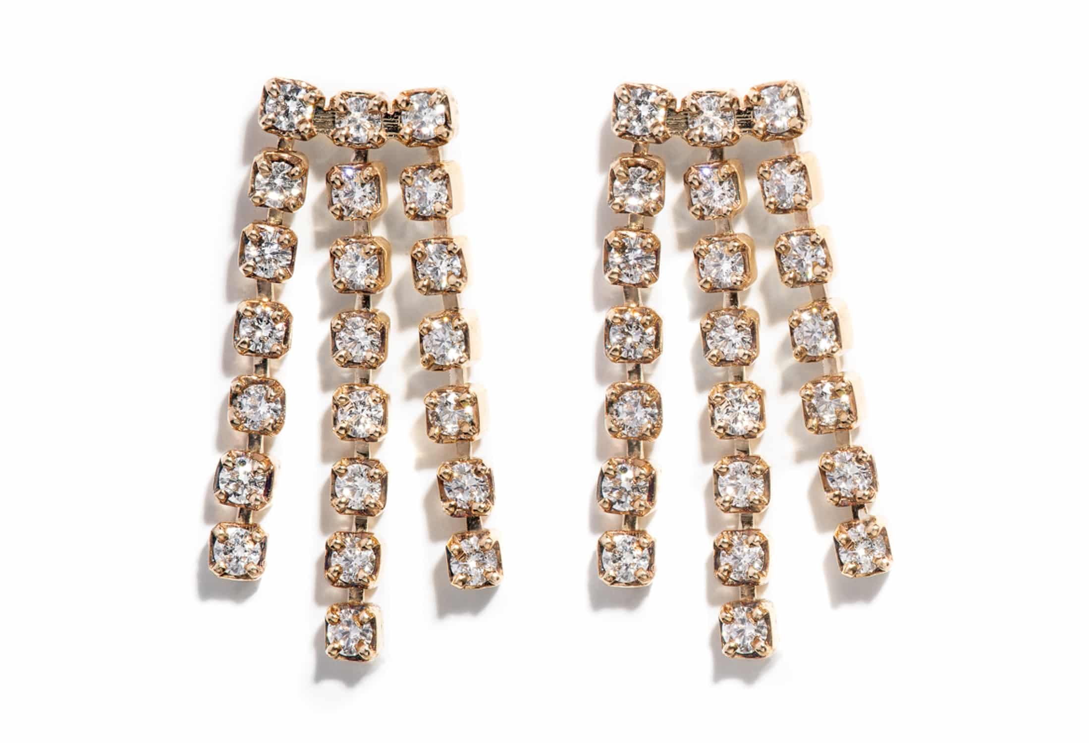 Custom Diamond Chandelier Earrings
