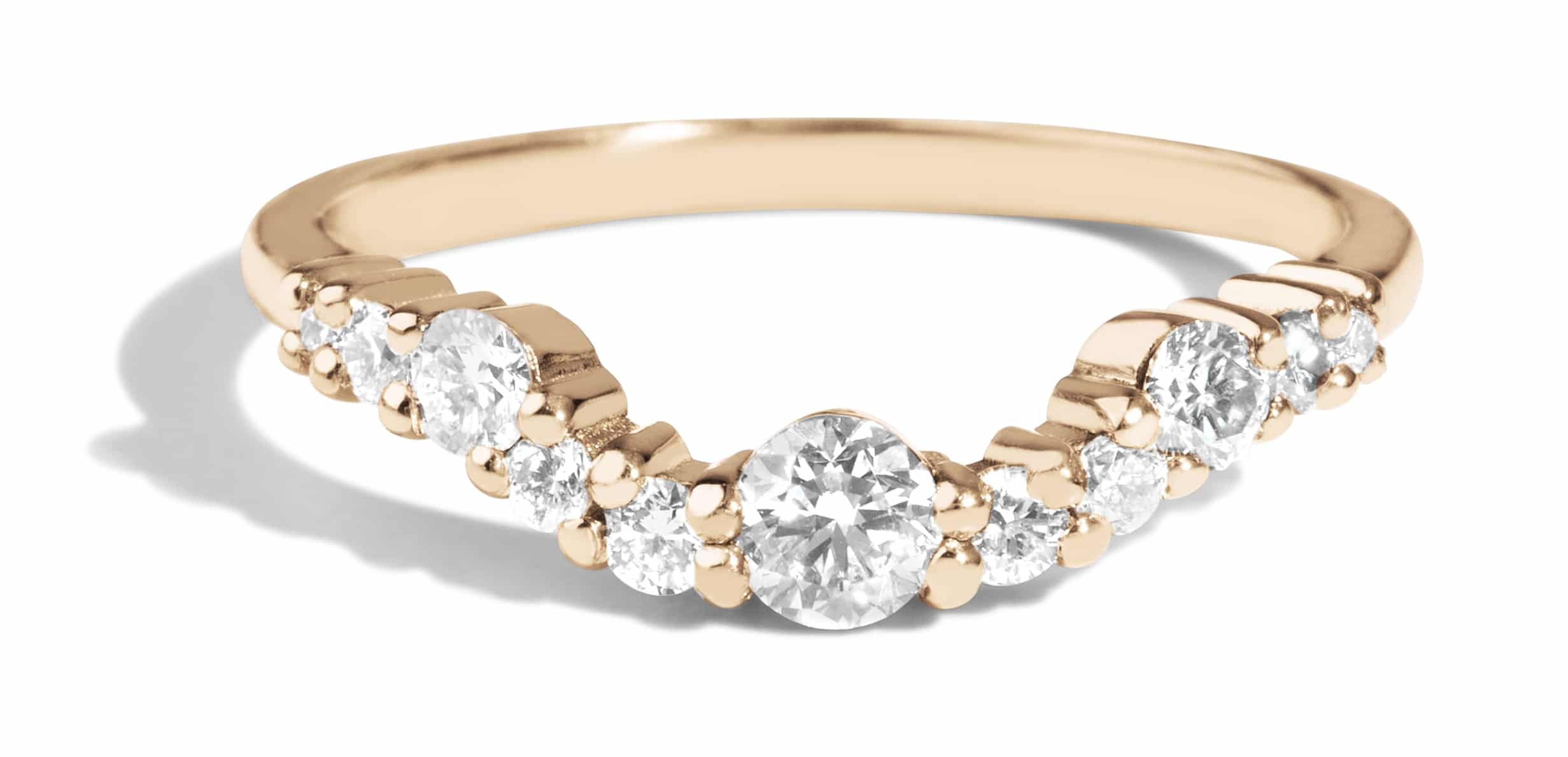 Custom Diamond Curved Band