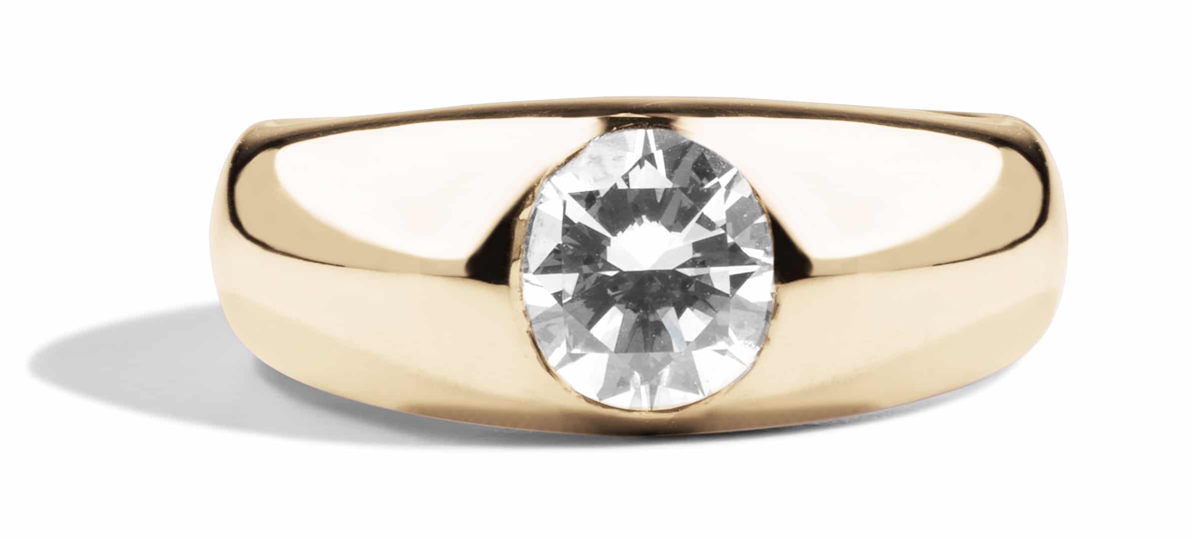 Custom Bezel Set Diamond Solitaire Ring