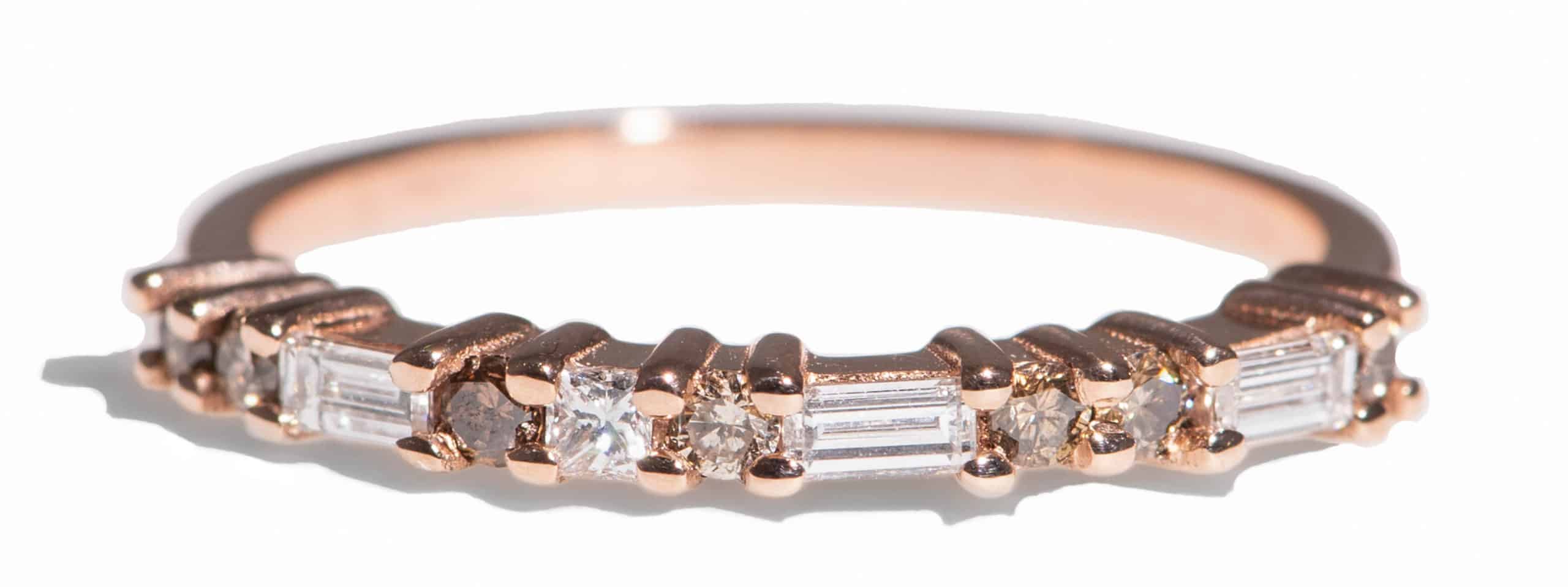 Custom Baguette Cut Diamond Band