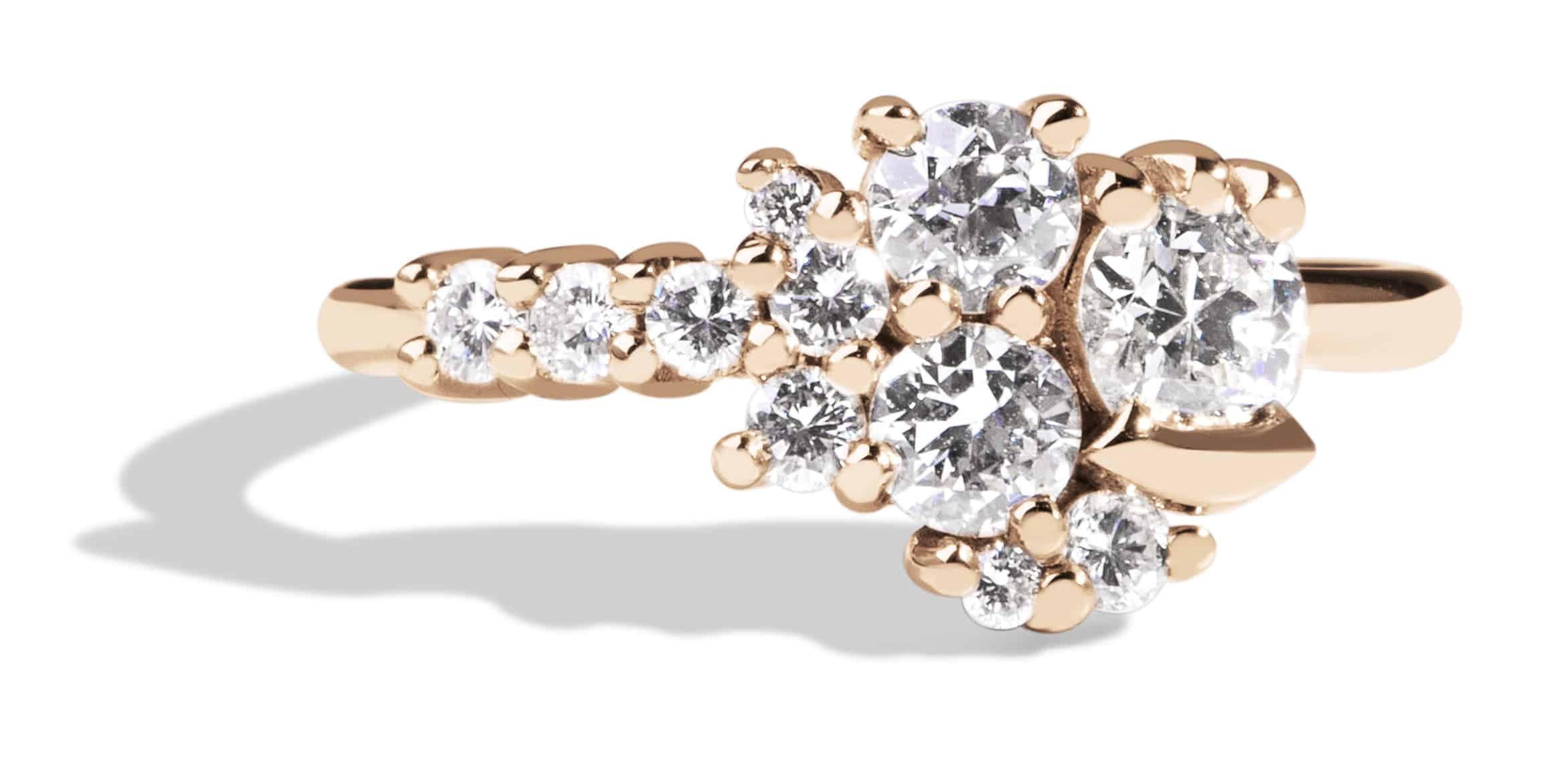 Custom Diamond Cluster Ring