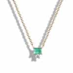 Custom Emerald and Diamond Pendant