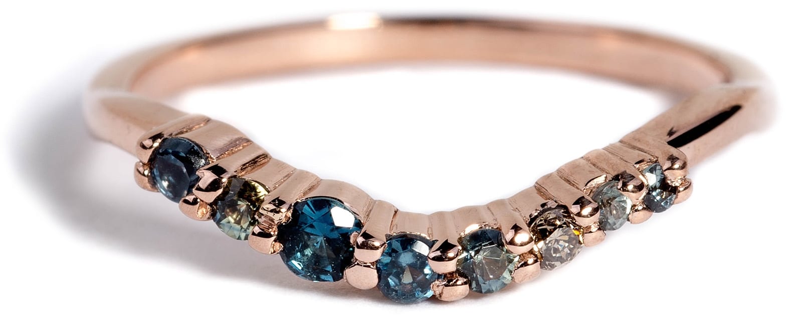 Custom Curved Tourmaline Band