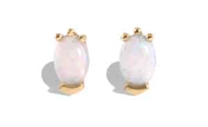 Lash Opal Studs Yellow Gold