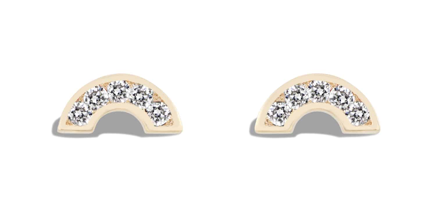 Lau Diamond Studs Yellow Gold