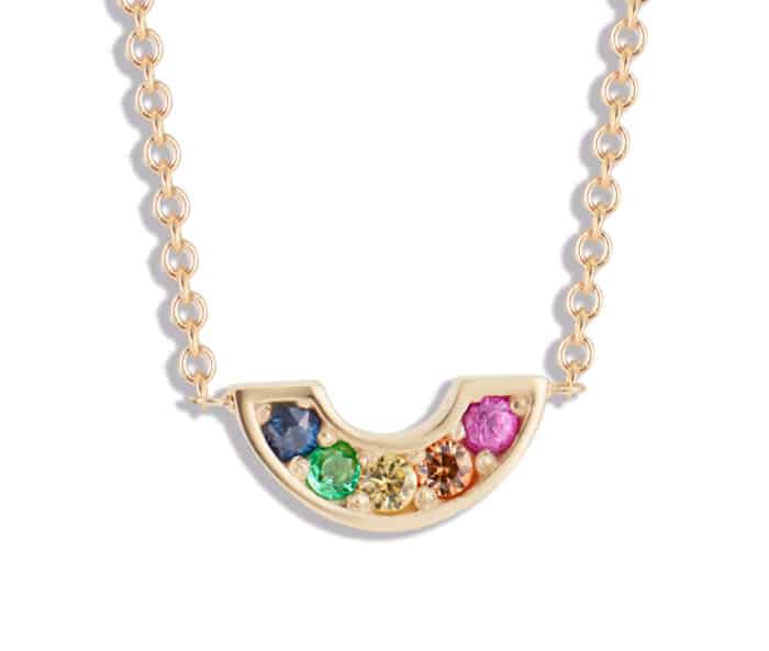 Lau Rainbow Pendant Yellow Gold