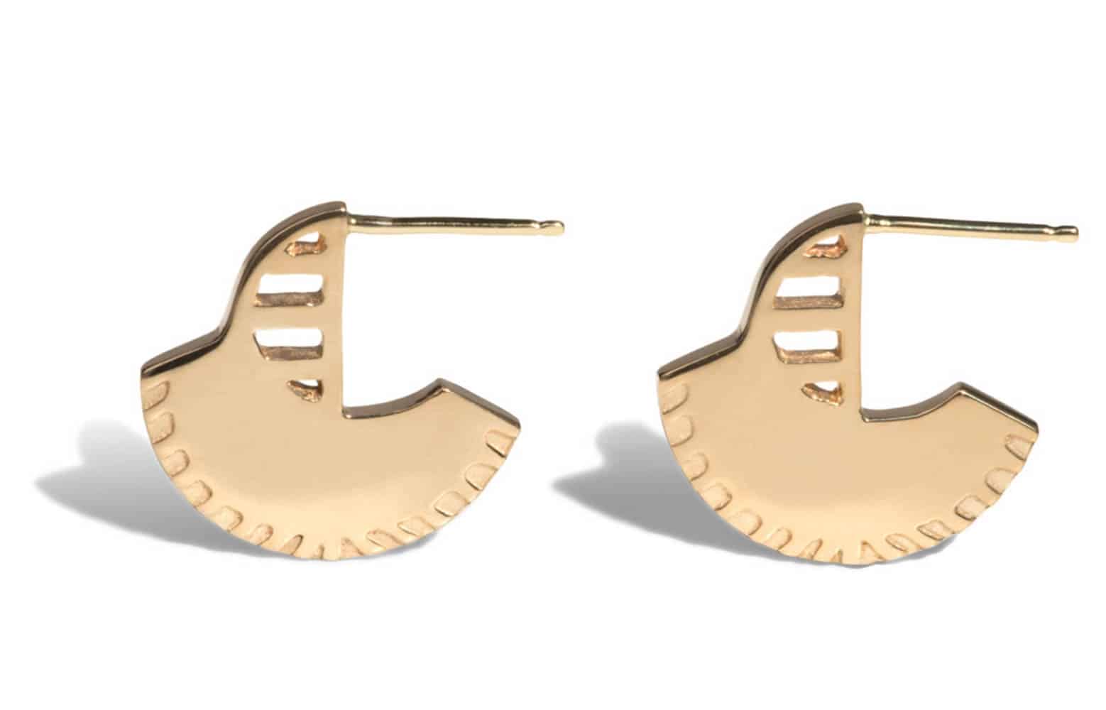 Sol Hoops Yellow Gold
