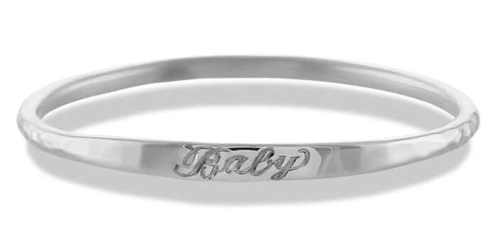 Keepsake Baby Bangle Silver