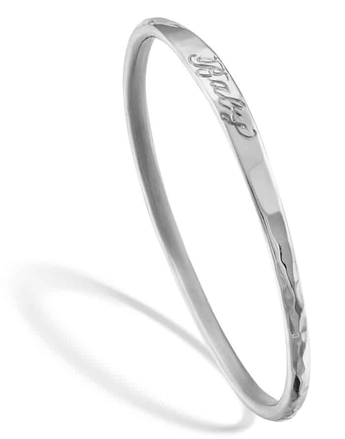 Keepsake Baby Bangle Silver - Image 2