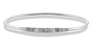 Keepsake Child Bangle Silver