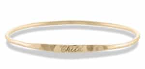 Keepsake Child Bangle Yellow Gold