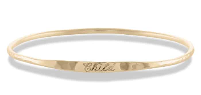 Keepsake Child Bangle Yellow Gold